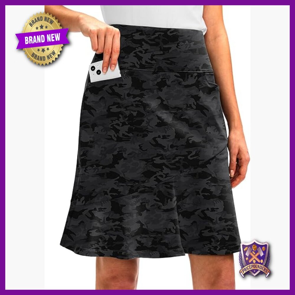 Women's 20" Athletic Skort with 5 Pockets, Stretchy Fabric for Golf & Tennis